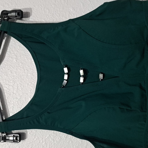 Amoressa Swimwear Northern Lights Nova Soft Cup Skirted Tankini Top - Picture 4 of 7